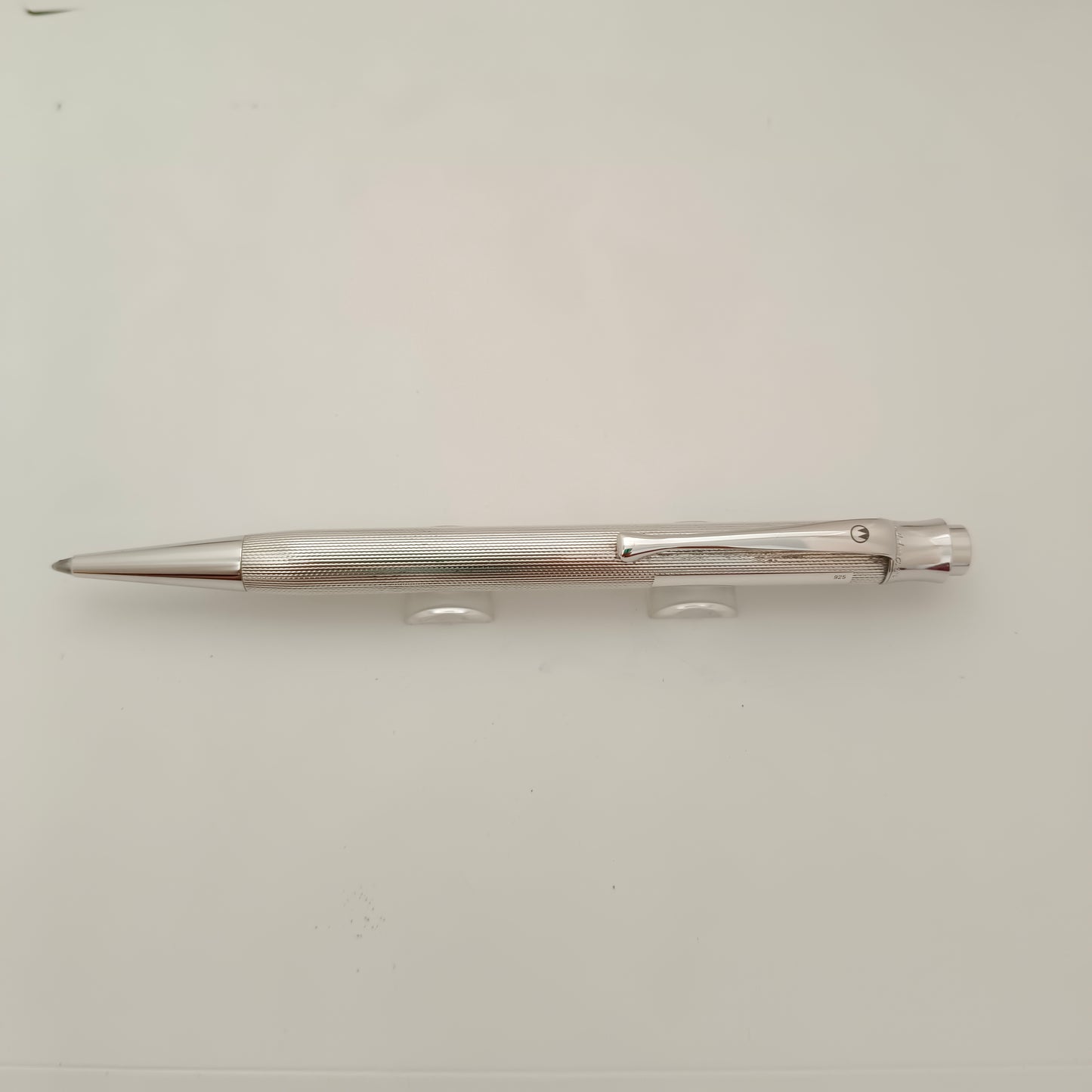 Waldmann Tango Sterling Silver 925 Barley Pattern Push Mechanism Ball Pen