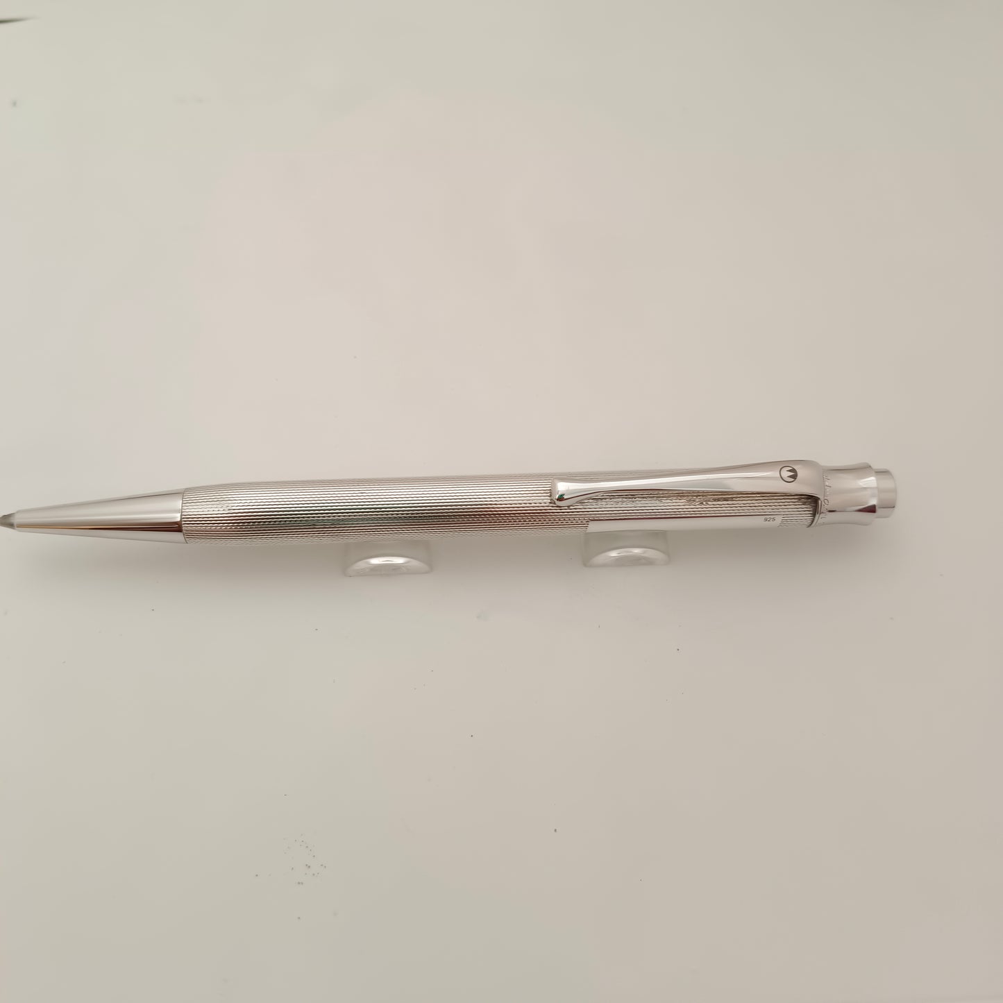 Waldmann Tango Sterling Silver 925 Barley Pattern Push Mechanism Ball Pen