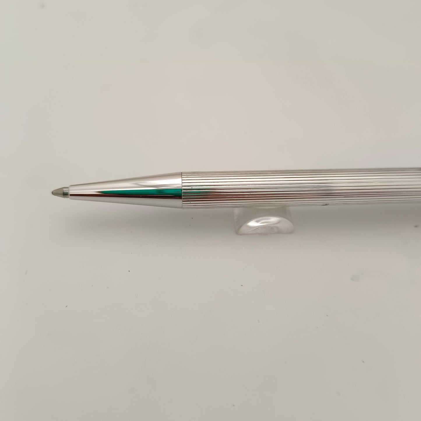 Waldmann Eco Pinstripe Pattern With Engraving Space Sterling silver Ballpoint Pen