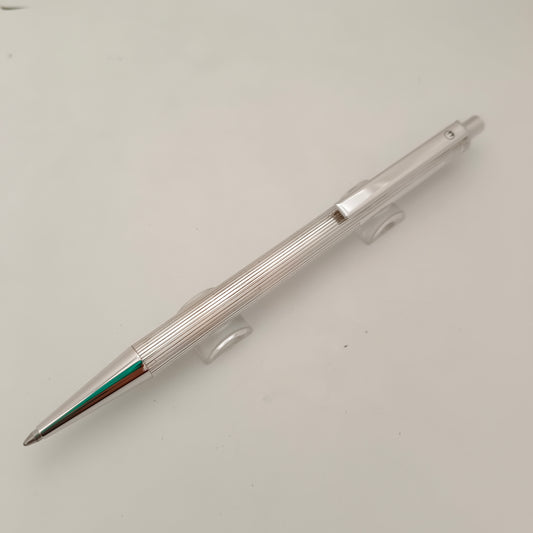 Waldmann Eco Pinstripe Pattern With Engraving Space Sterling silver Ballpoint Pen