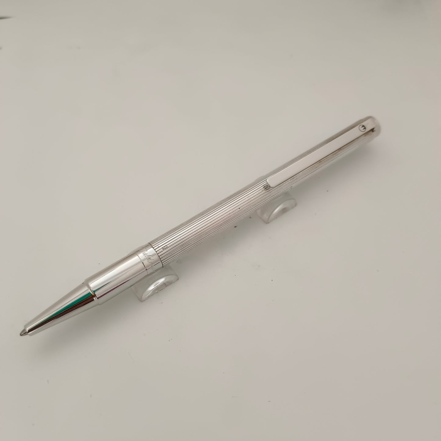 Waldmann Lines Pattern Sterling Silver Ballpoint Pen