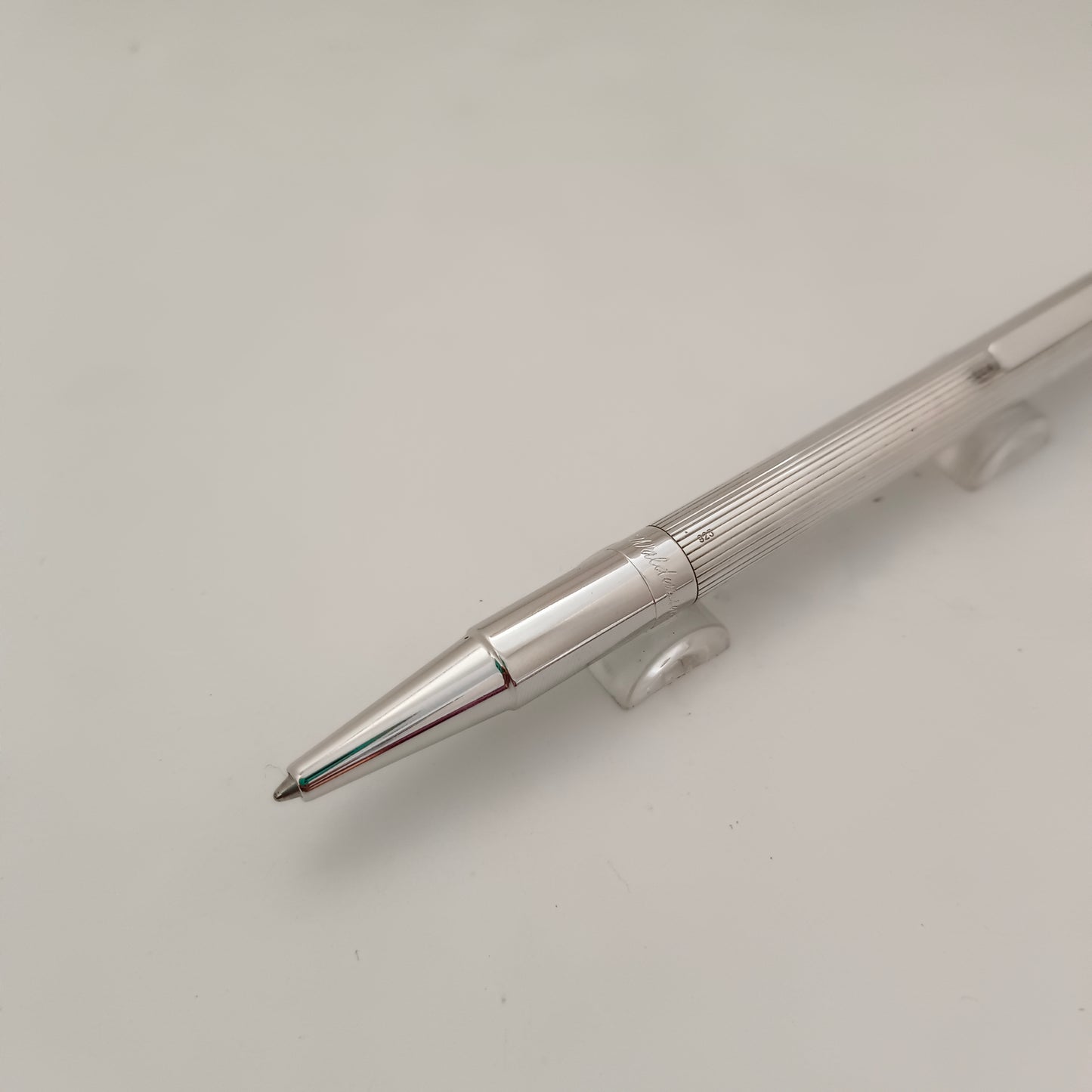 Waldmann Lines Pattern Sterling Silver Ballpoint Pen