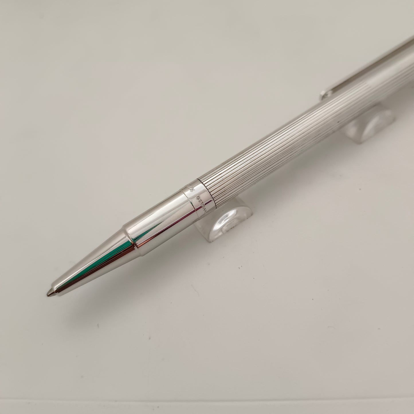 Waldmann Lines Pattern Sterling Silver Ballpoint Pen