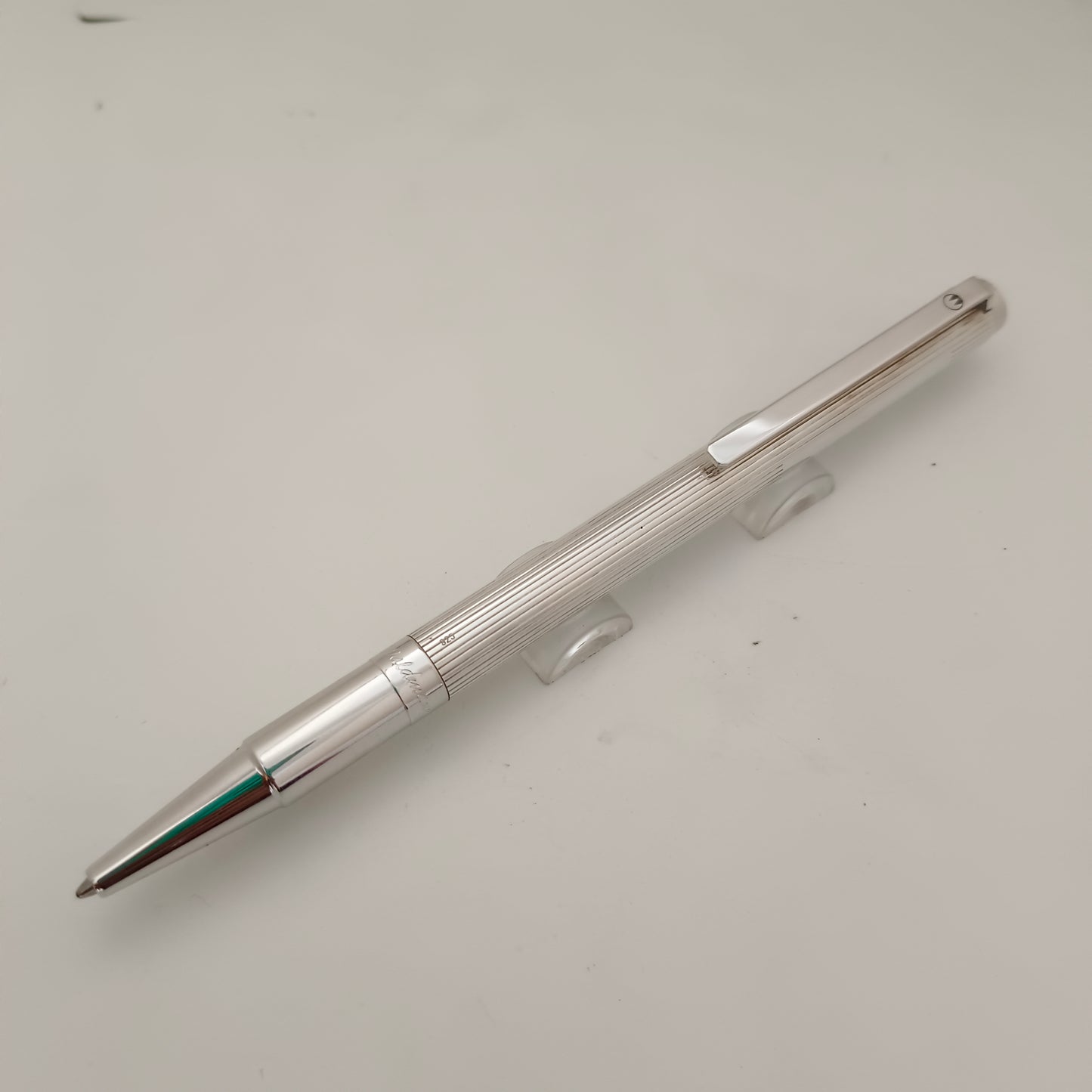 Waldmann Lines Pattern Sterling Silver Ballpoint Pen