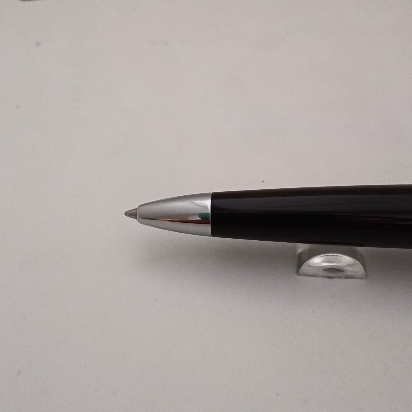 Curtis Black Resin Ballpen with Sterling Silver Appointment - Australia