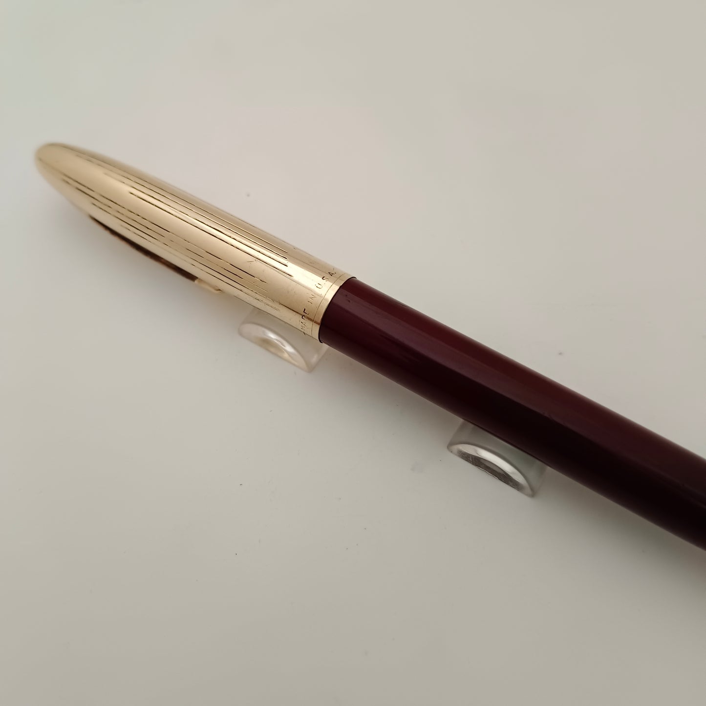 Sheaffer Vintage Snorkel Burgundy Fountain Pen with 14kt Gold Nib