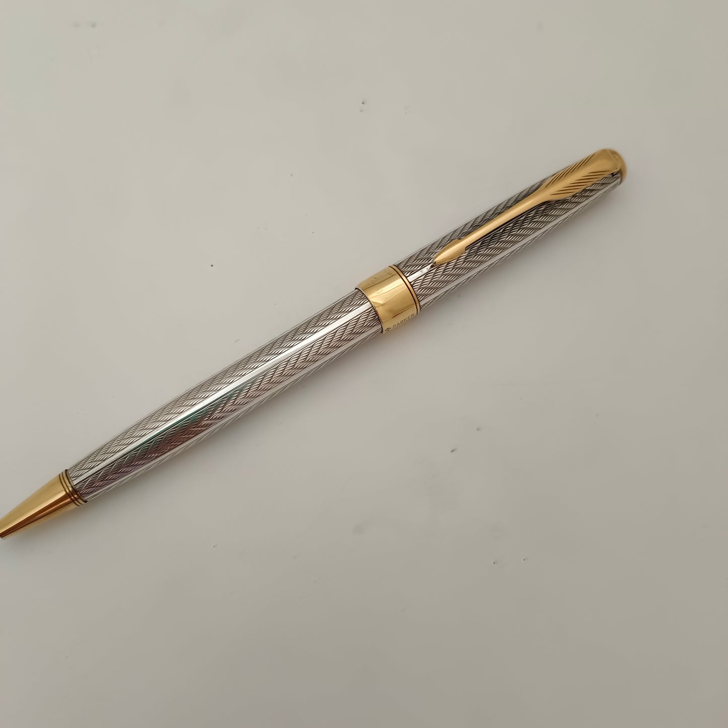 Parker Sonnet Cascade Fougere Gold Trim Ball Pen Made In France