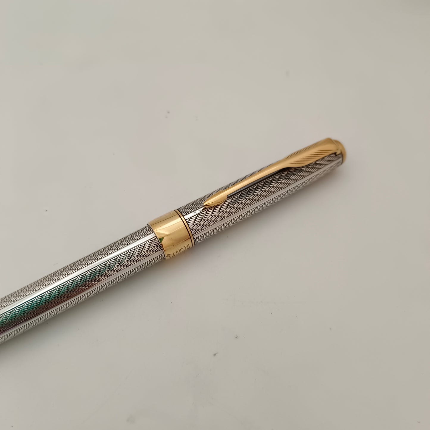 Parker Sonnet Cascade Fougere Gold Trim Ball Pen Made In France