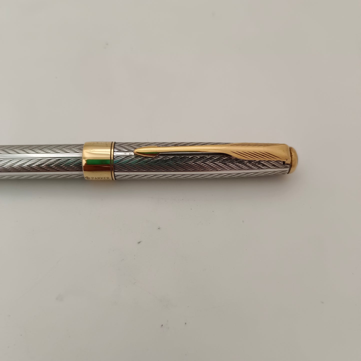 Parker Sonnet Cascade Fougere Gold Trim Ball Pen Made In France