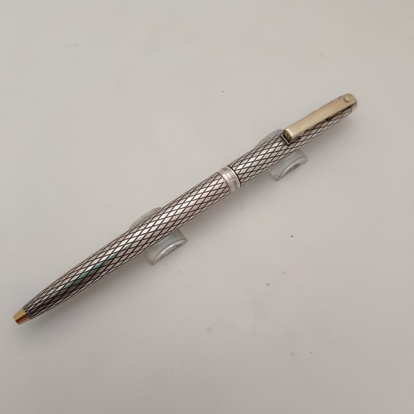 Sheaffer Imperial Sterling silver Diamond Mesh Pattern Ballpoint pen