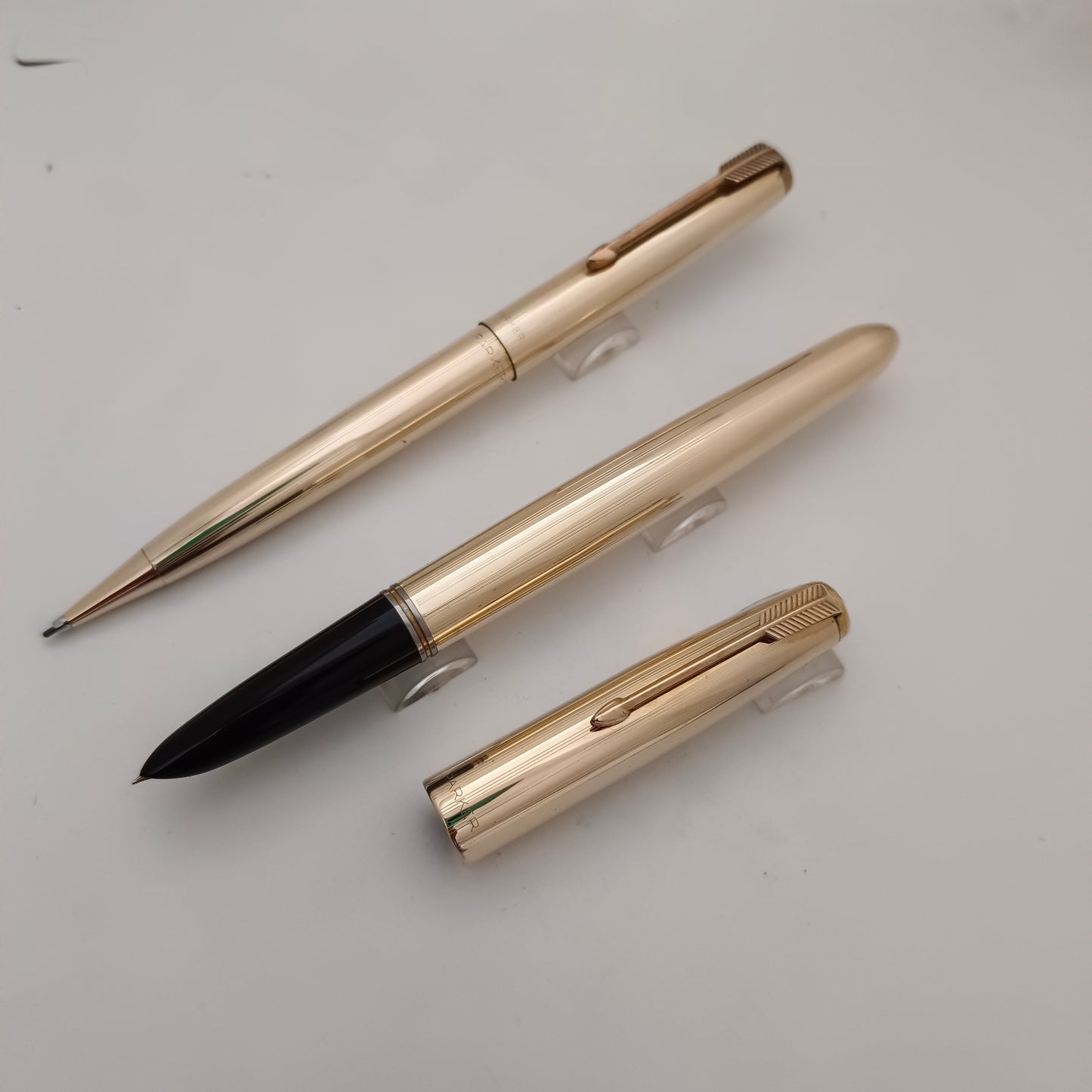 Parker 51 Golden Fountain And Mechanical Pencil Set