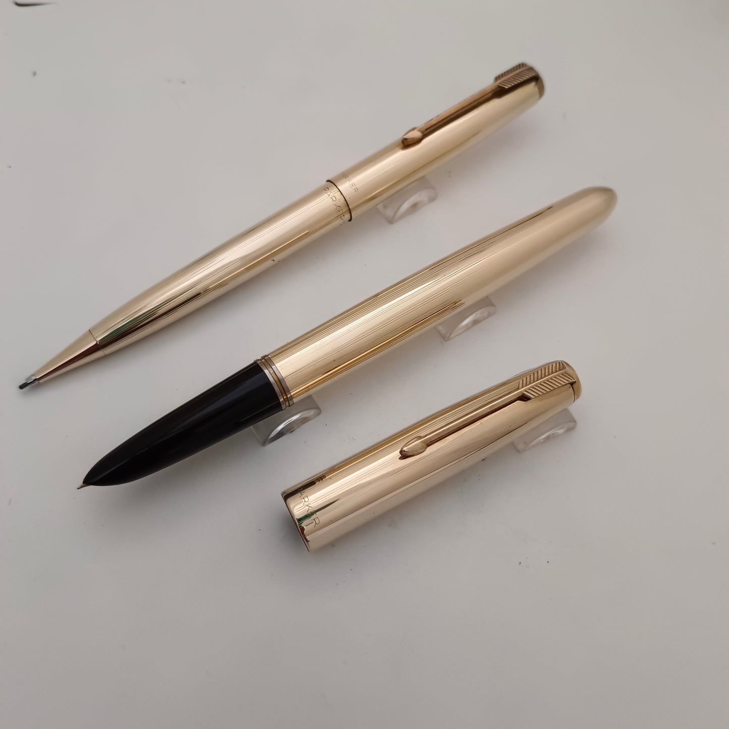 Parker 51 Golden Fountain And Mechanical Pencil Set