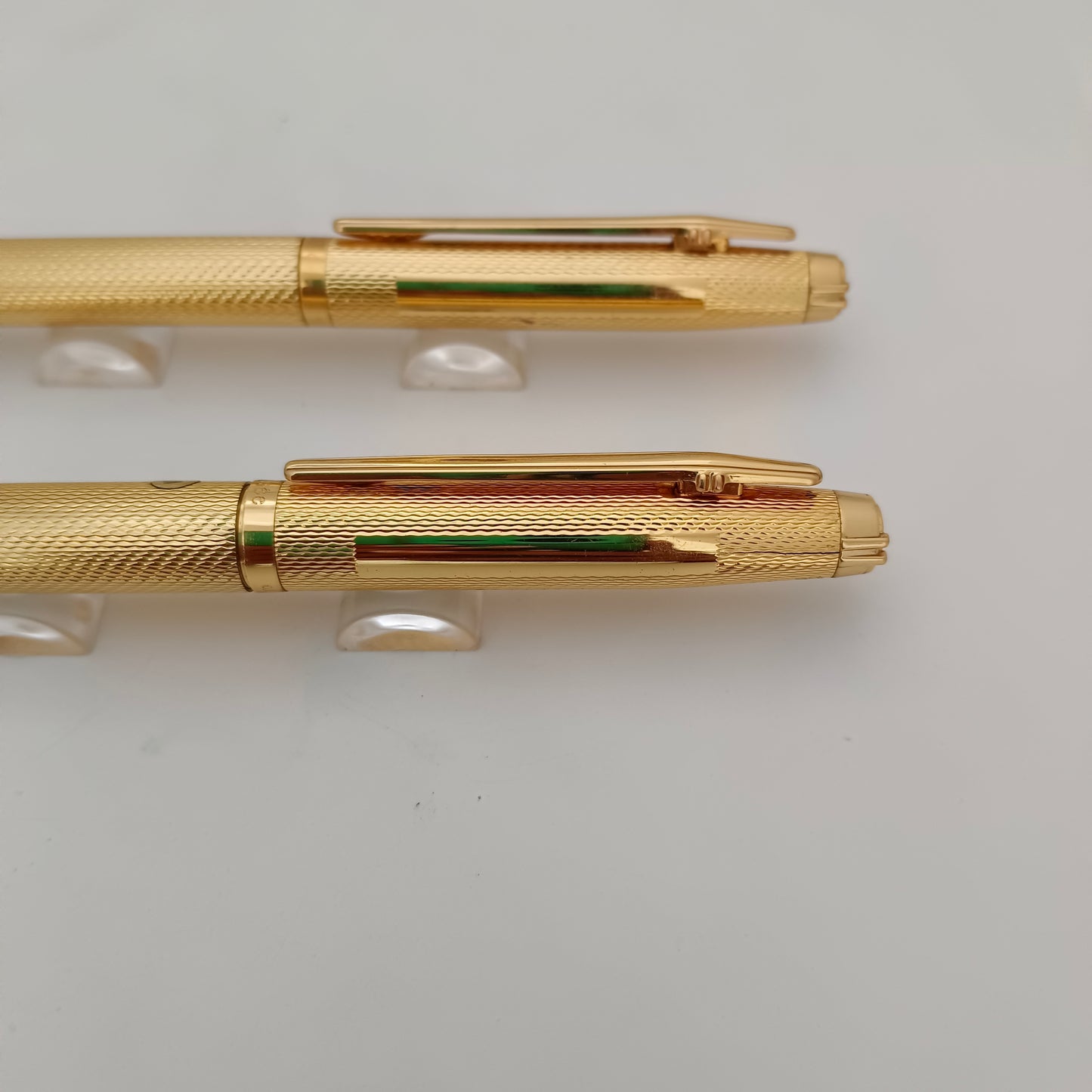 Elysee Finesse Gold Plated Barleycorn Pattern Fountain & Ballpen Set