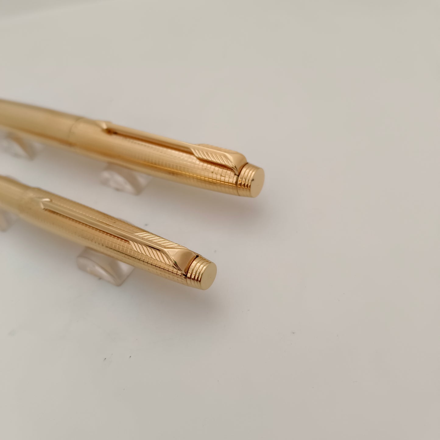 Parker 75 insignia gold plated fountain and ballpen set