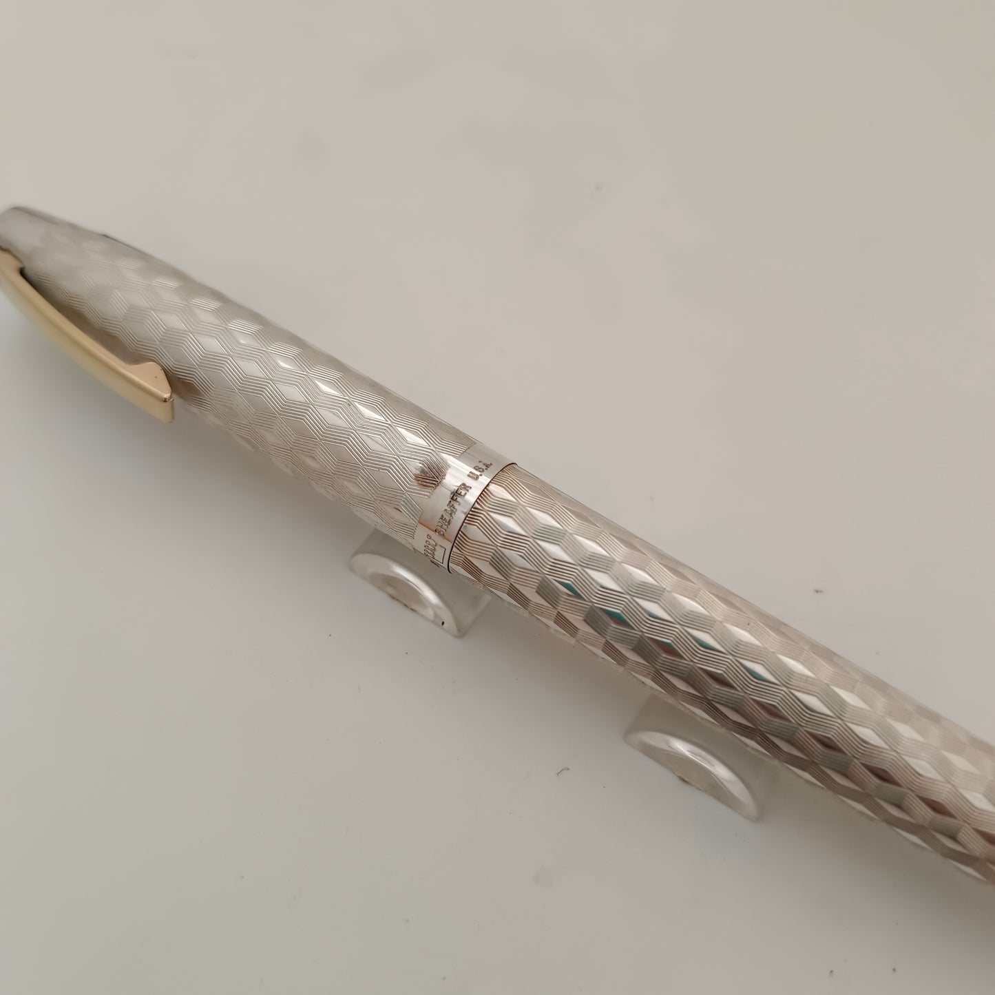 Sheaffer Imperial 834 Fountain Pen - Sterling Marquetry Pattern