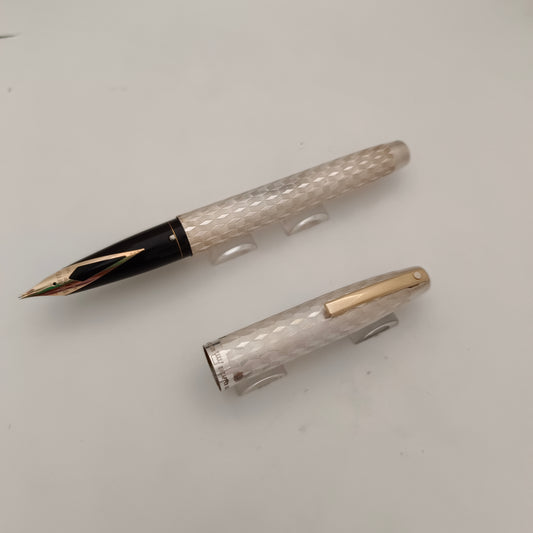 Sheaffer Imperial 834 Fountain Pen - Sterling Marquetry Pattern