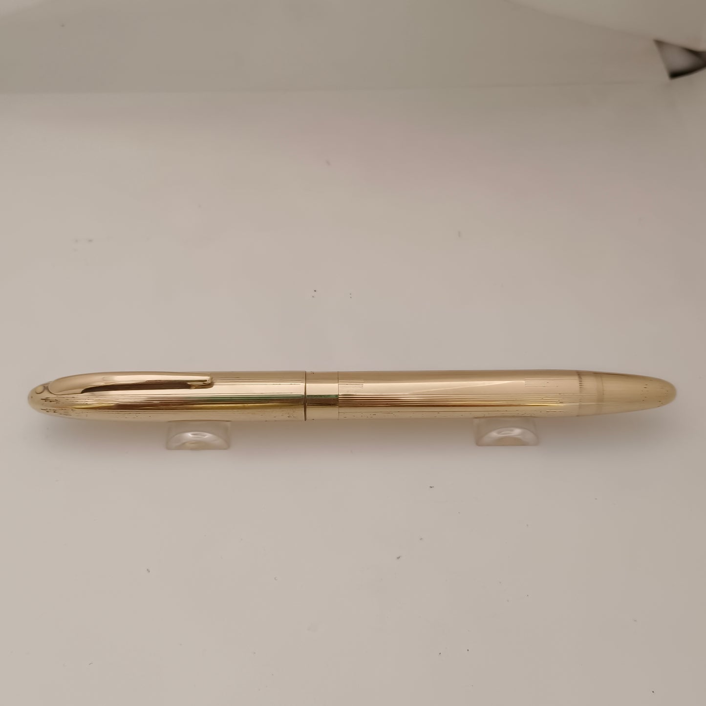 Sheaffer golden Snorkel triumph 14kt gold fountain pen