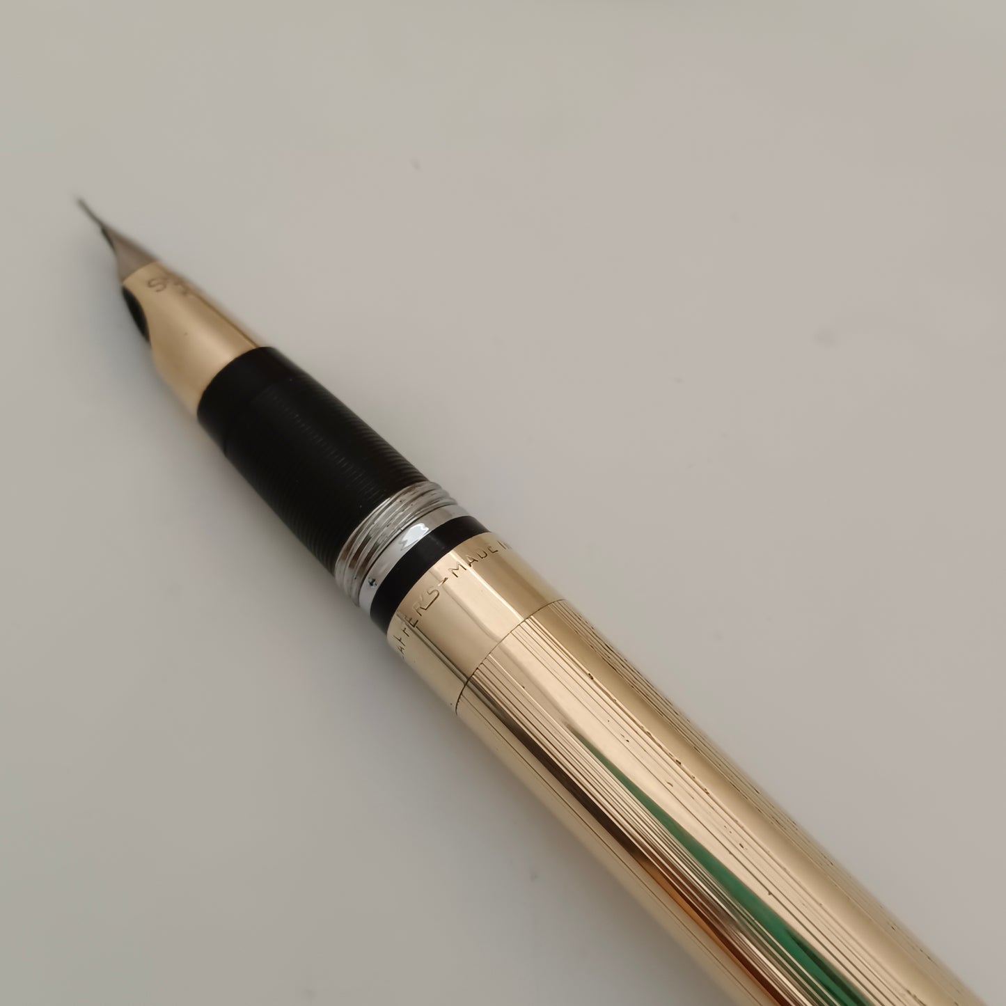 Sheaffer golden Snorkel triumph 14kt gold fountain pen