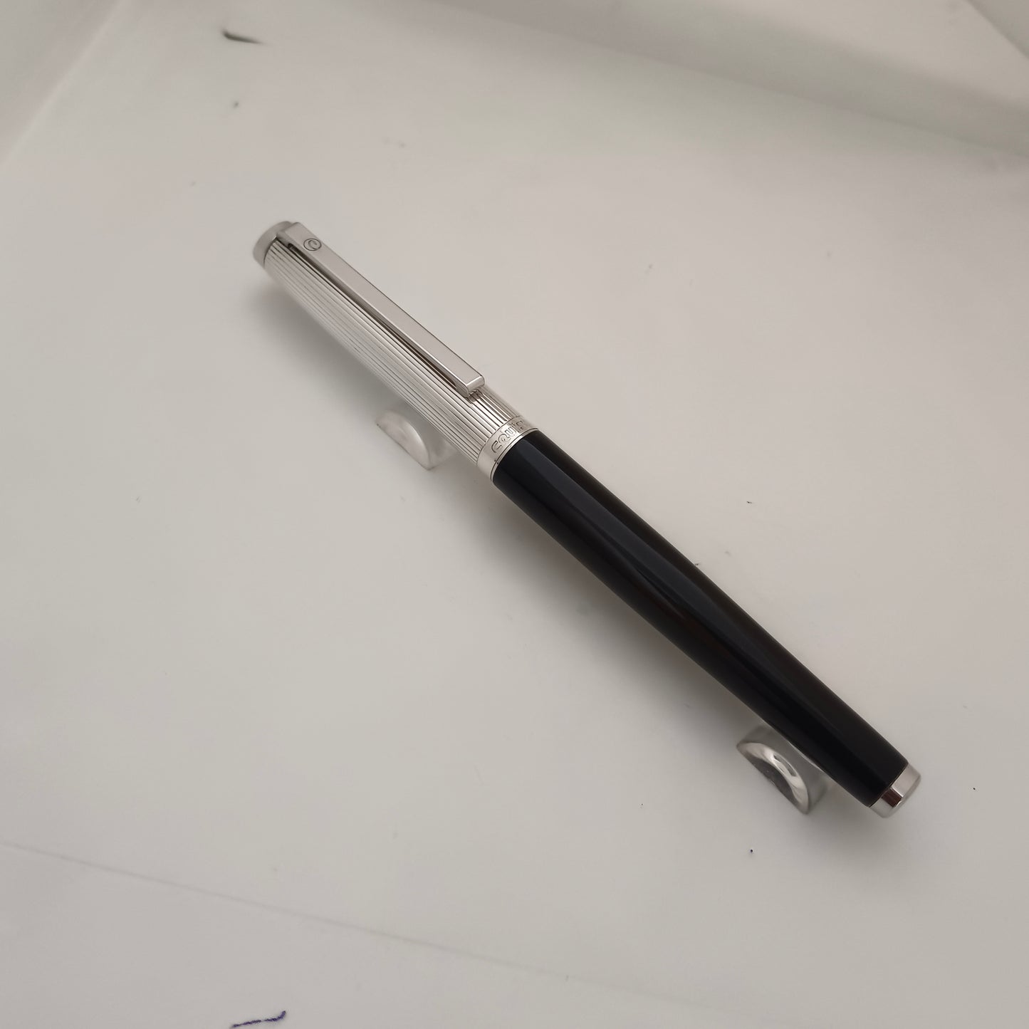 Cruiser Black Fountain Pen with sterling silver cap