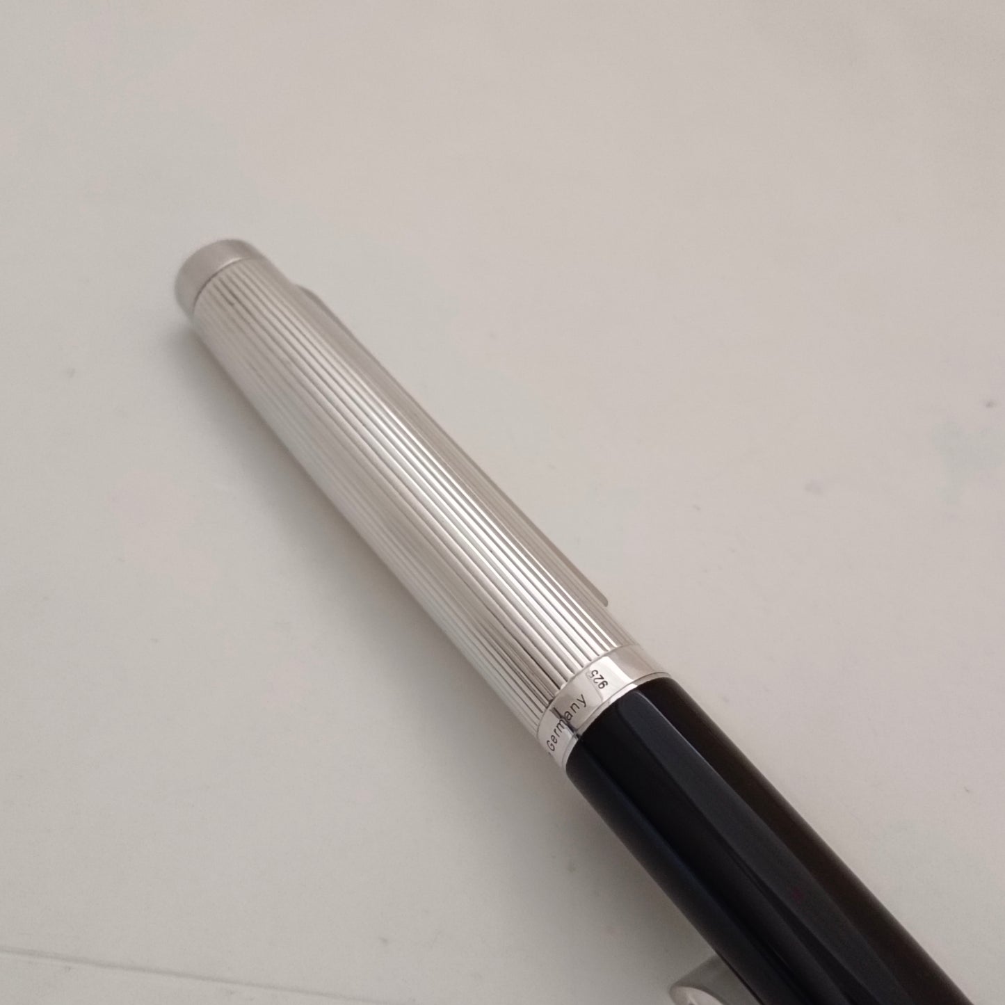 Cruiser Black Fountain Pen with sterling silver cap