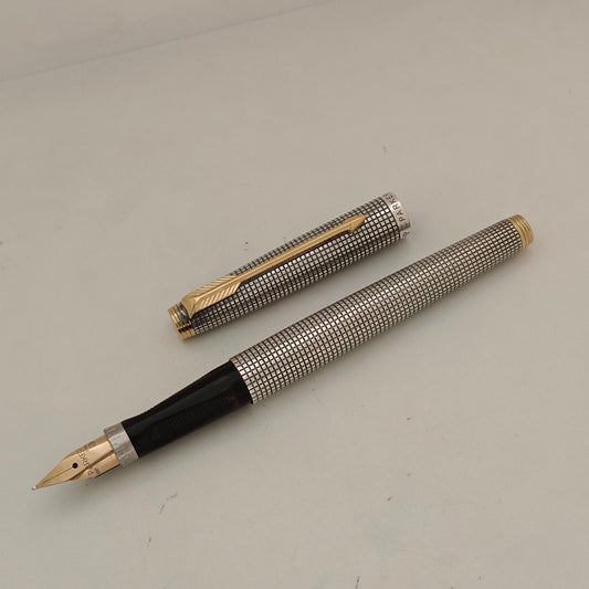 Parker 75 Cisele Fountain Pen with Sterling Silver Made in USA