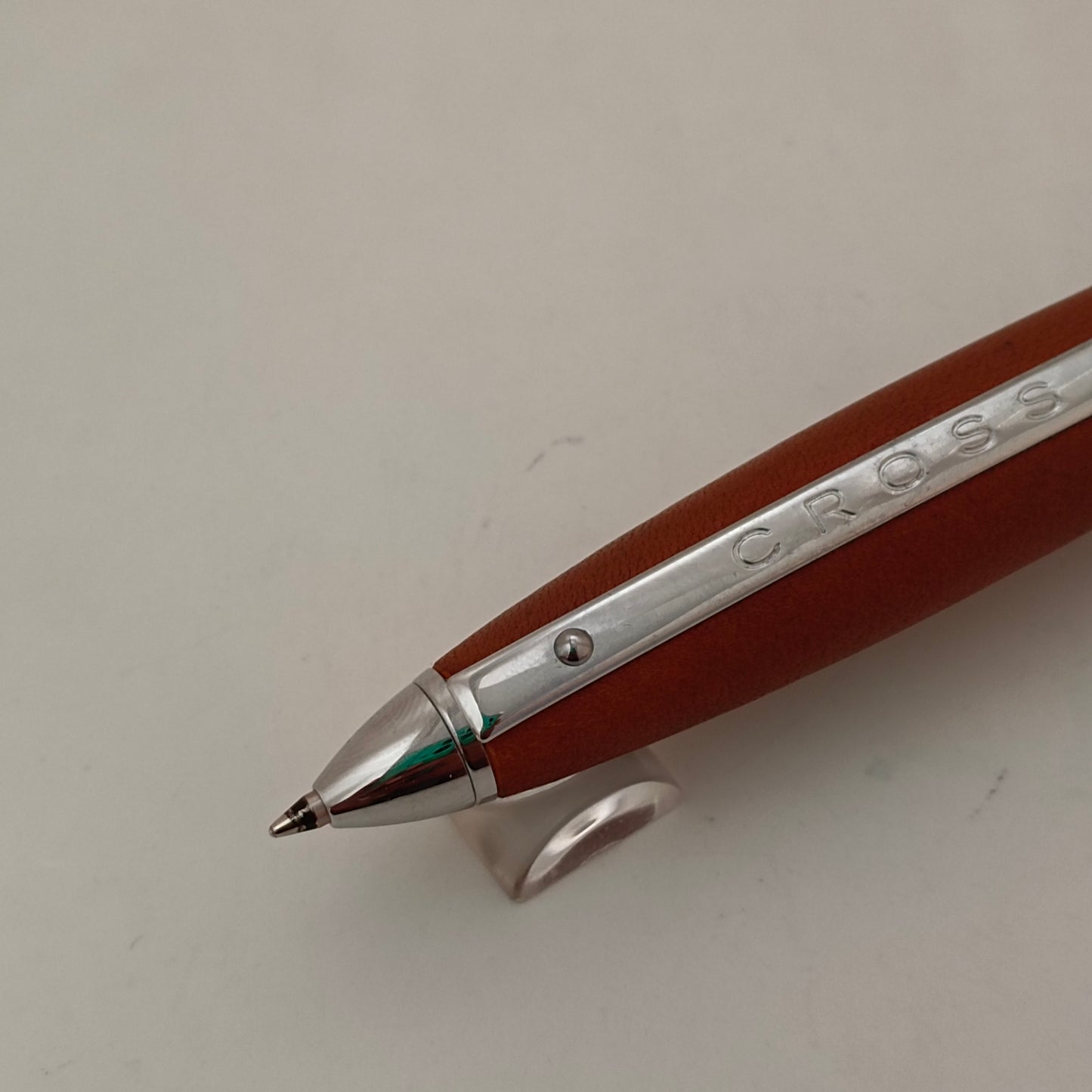 Cross Autocross Leather Ballpen ( Brown )