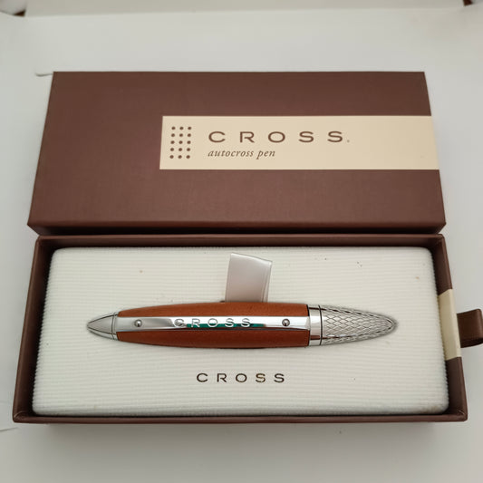 Cross Autocross Leather Ballpen ( Brown )