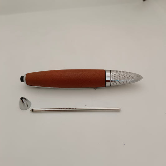 Cross Autocross Leather Ballpen ( Brown )