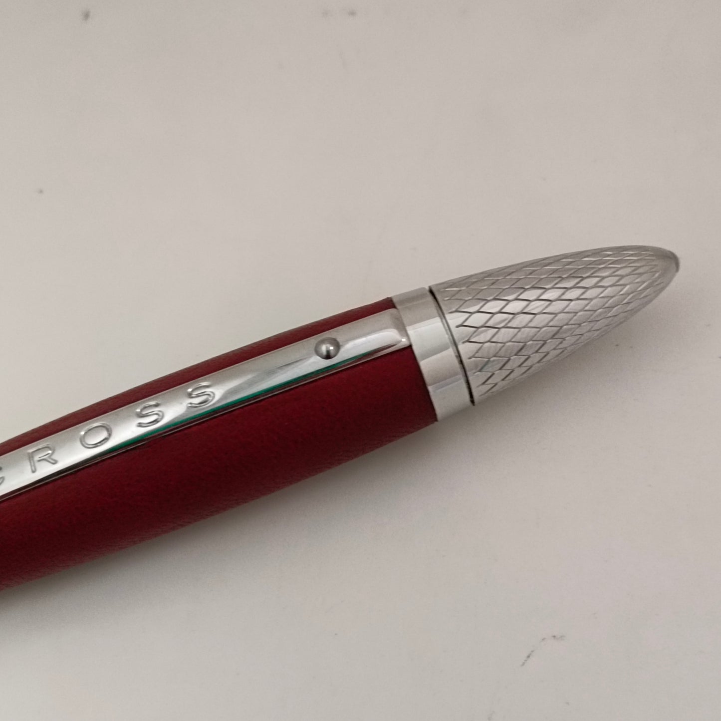 Cross Autocross Leather Ballpen ( Maroon )