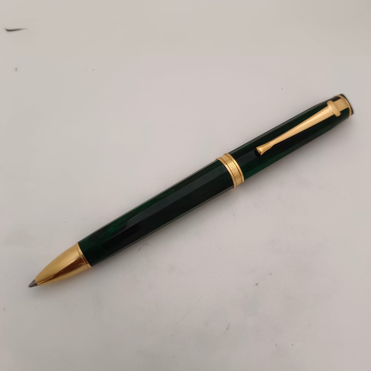 CARAN d'ACHE GENEVE Marble Green Lacquer Ball pen