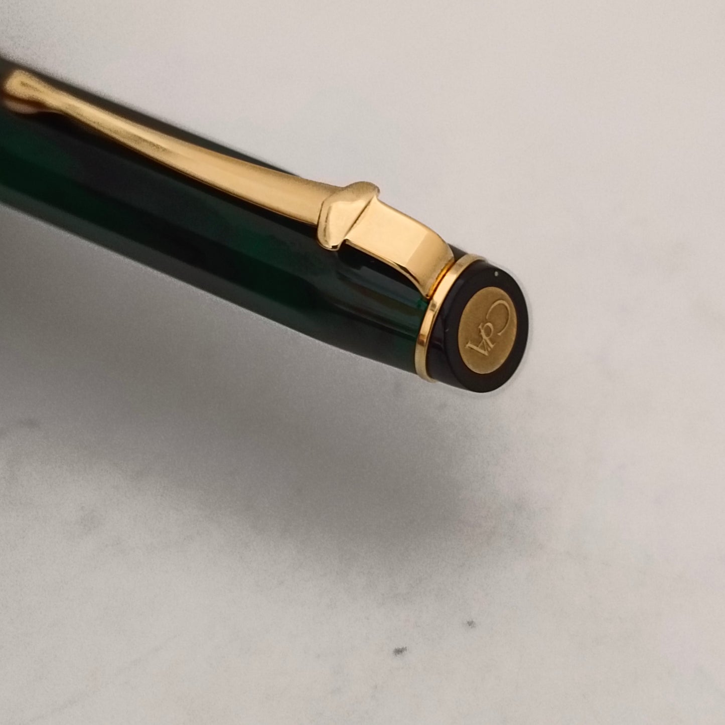 CARAN d'ACHE GENEVE Marble Green Lacquer Ball pen