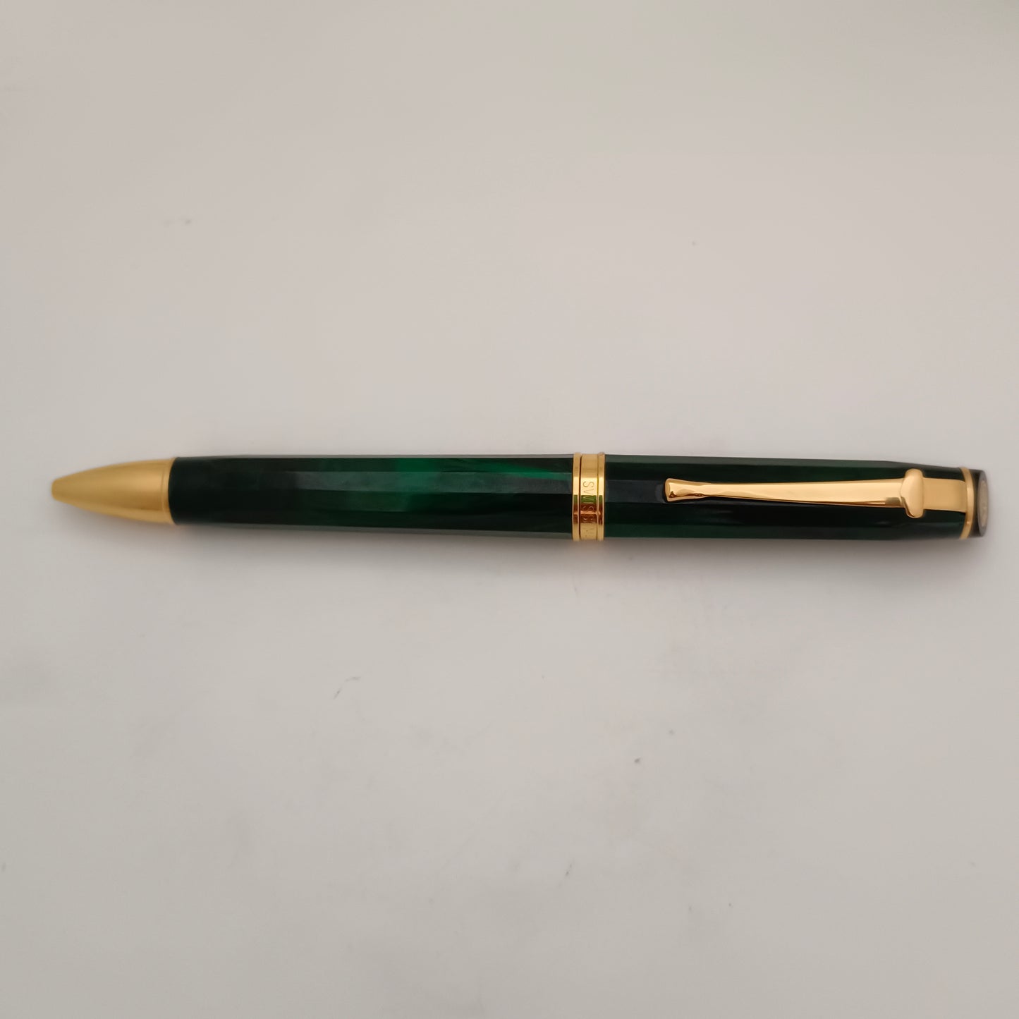 CARAN d'ACHE GENEVE Marble Green Lacquer Ball pen