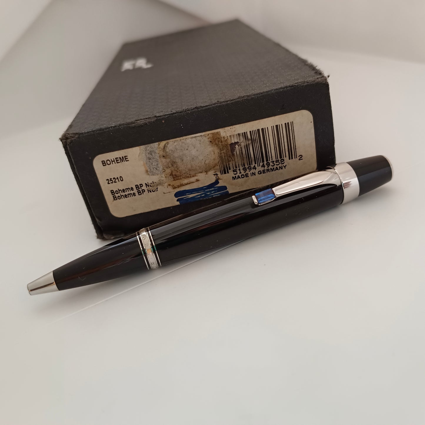 MontBlanc Boheme Ball Pen, Black with Bluestone