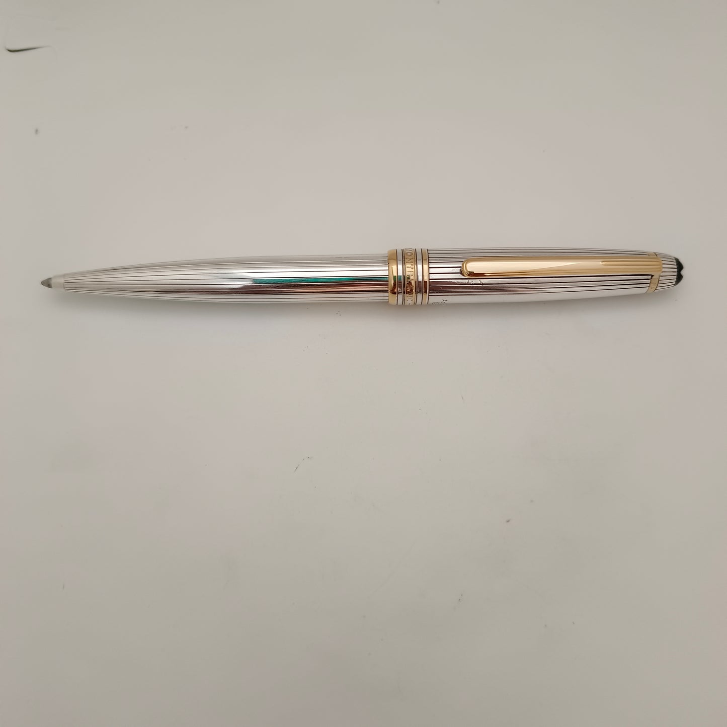 Montblanc sterling sliver line pattern ball pen