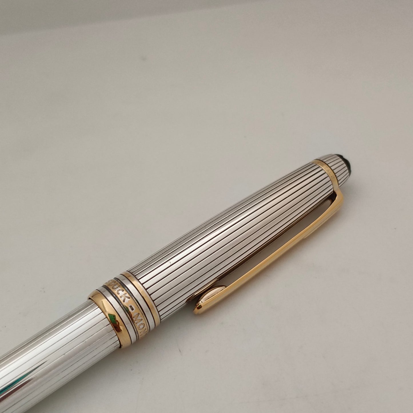 Montblanc sterling sliver line pattern ball pen