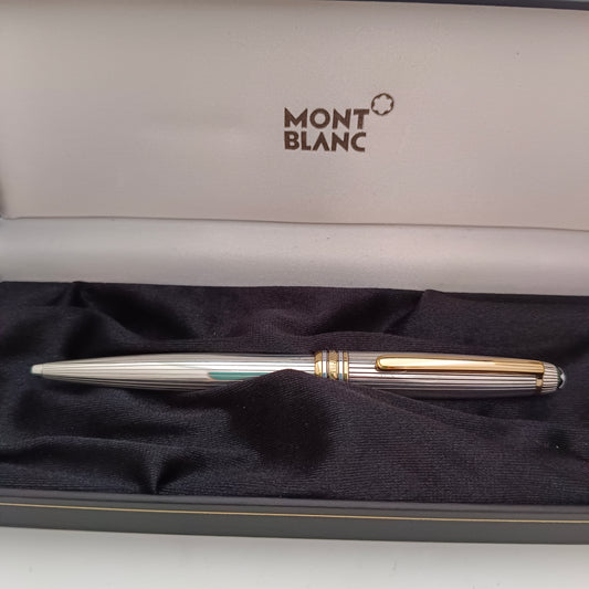 Montblanc sterling sliver line pattern ball pen