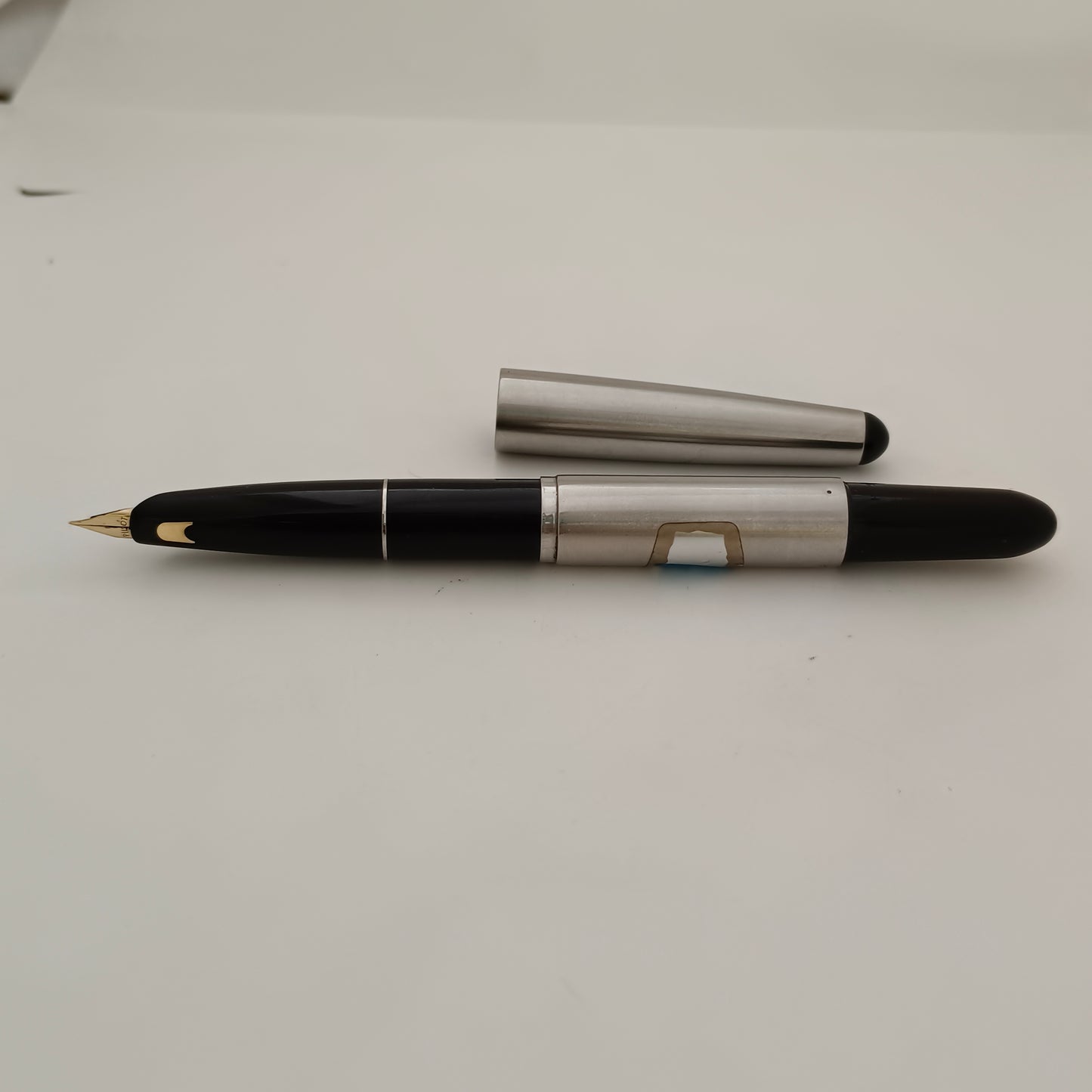 Vintage Pilot telescopic Black Long short fountain pen