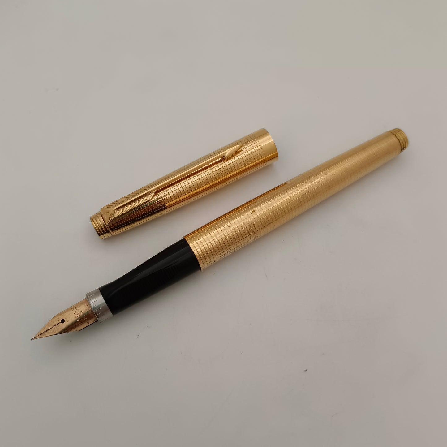 Vintage Parker 75 Gold Plated Insignia 14kt Gold Filled Fountain Pen