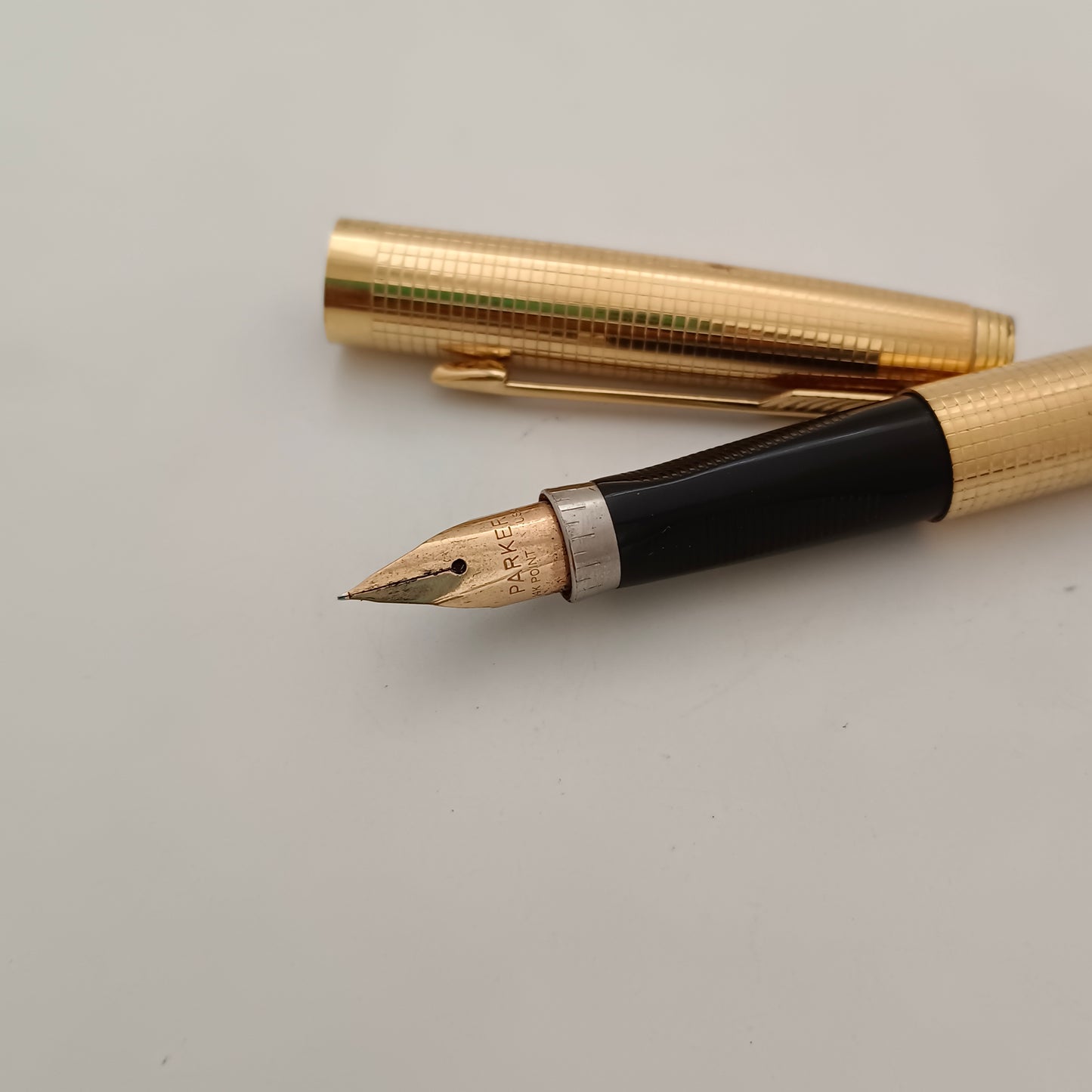 Vintage Parker 75 Gold Plated Insignia 14kt Gold Filled Fountain Pen