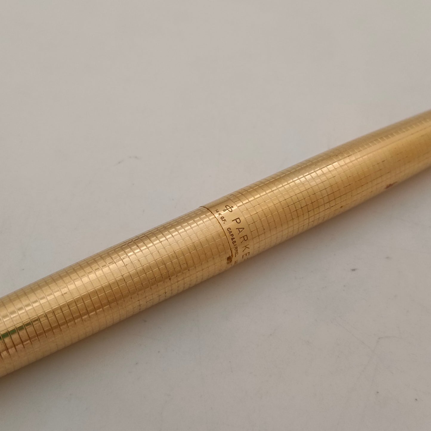 Vintage Parker 75 Gold Plated Insignia 14kt Gold Filled Fountain Pen