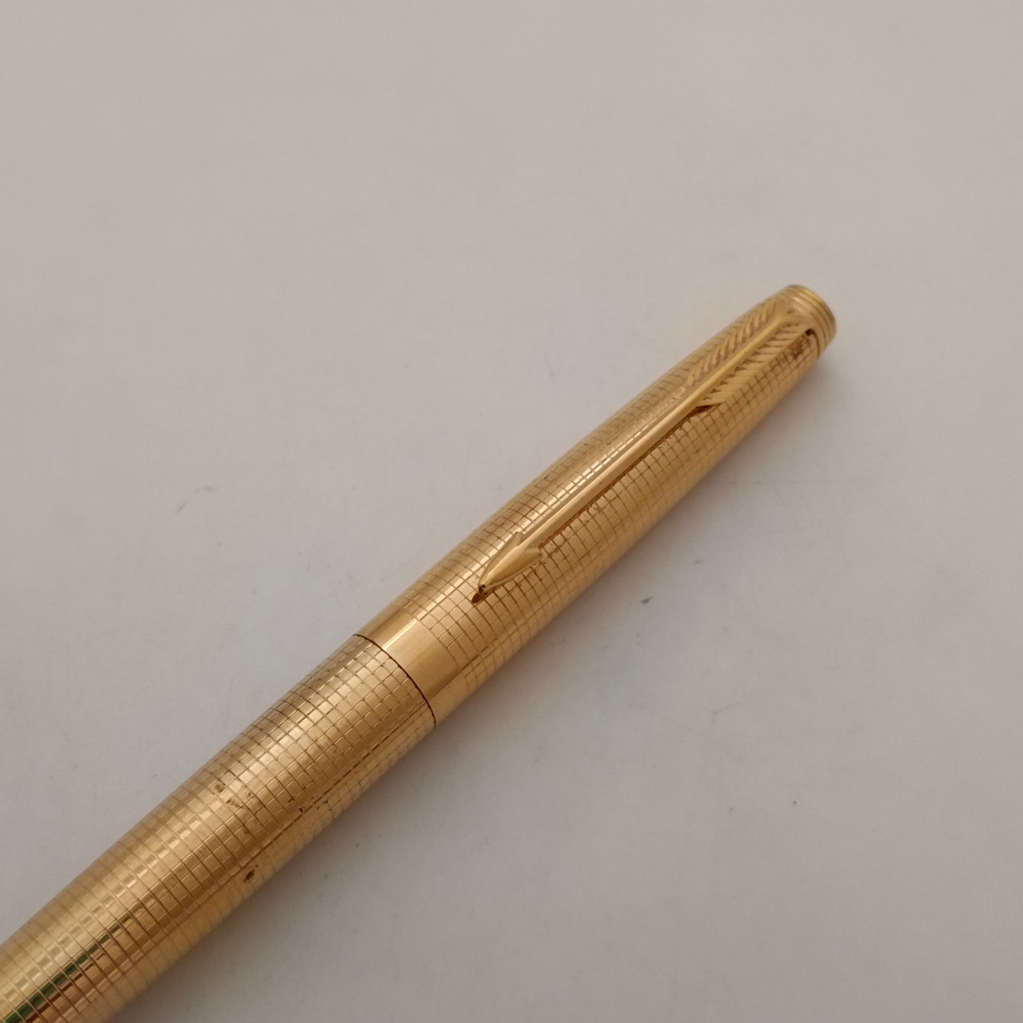 Vintage Parker 75 Gold Plated Insignia 14kt Gold Filled Fountain Pen