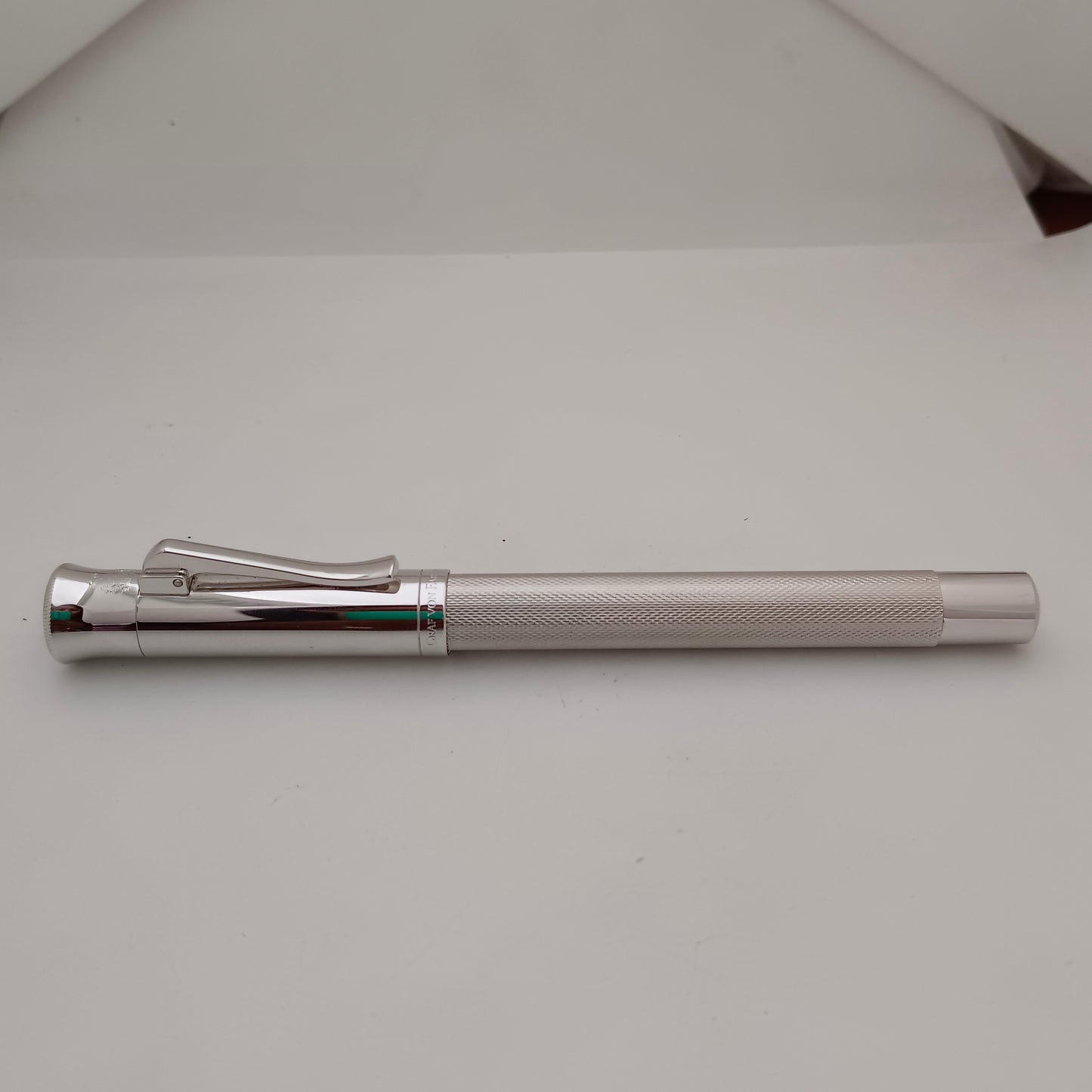 Graf von Faber-Castell Guilloche Fountain Pen - Rhodium