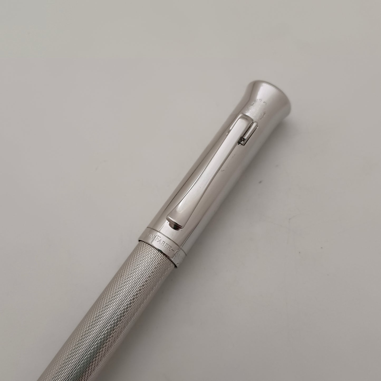 Graf von Faber-Castell Guilloche Fountain Pen - Rhodium