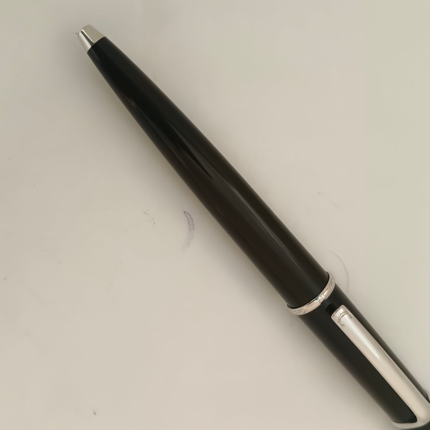 Cartier Diablo Platinum Trim Black Ball pen