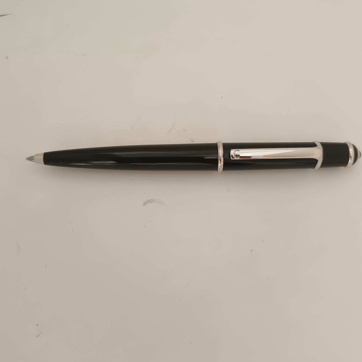 Cartier Diablo Platinum Trim Black Ball pen