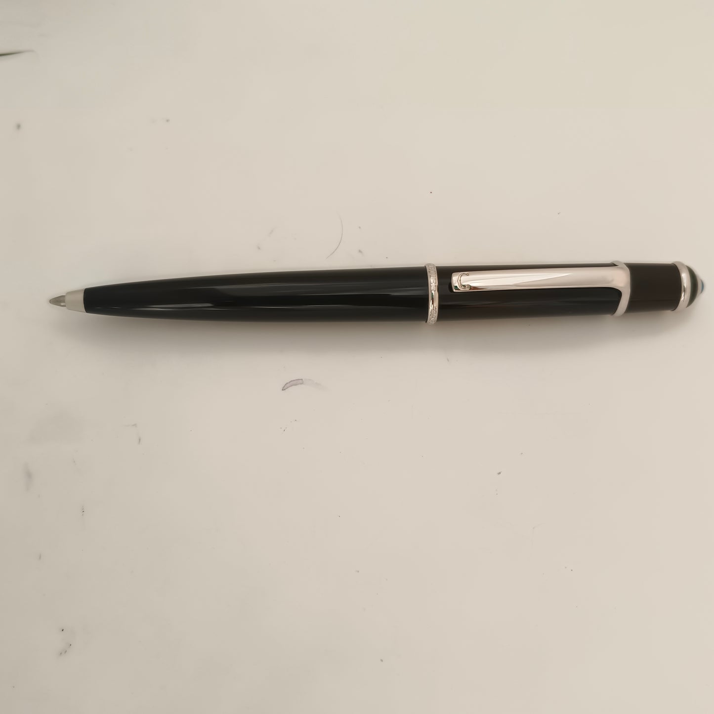 Cartier Diablo Platinum Trim Black Ball pen