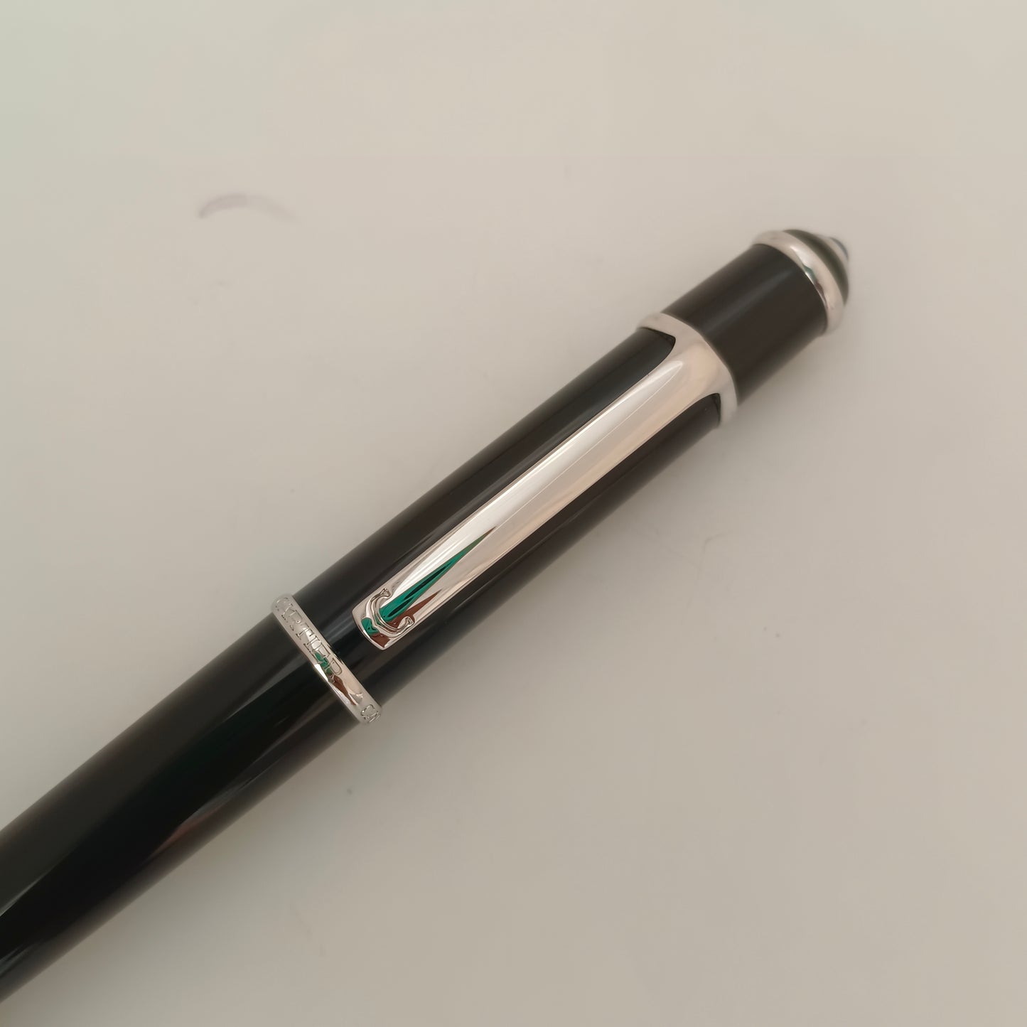 Cartier Diablo Platinum Trim Black Ball pen