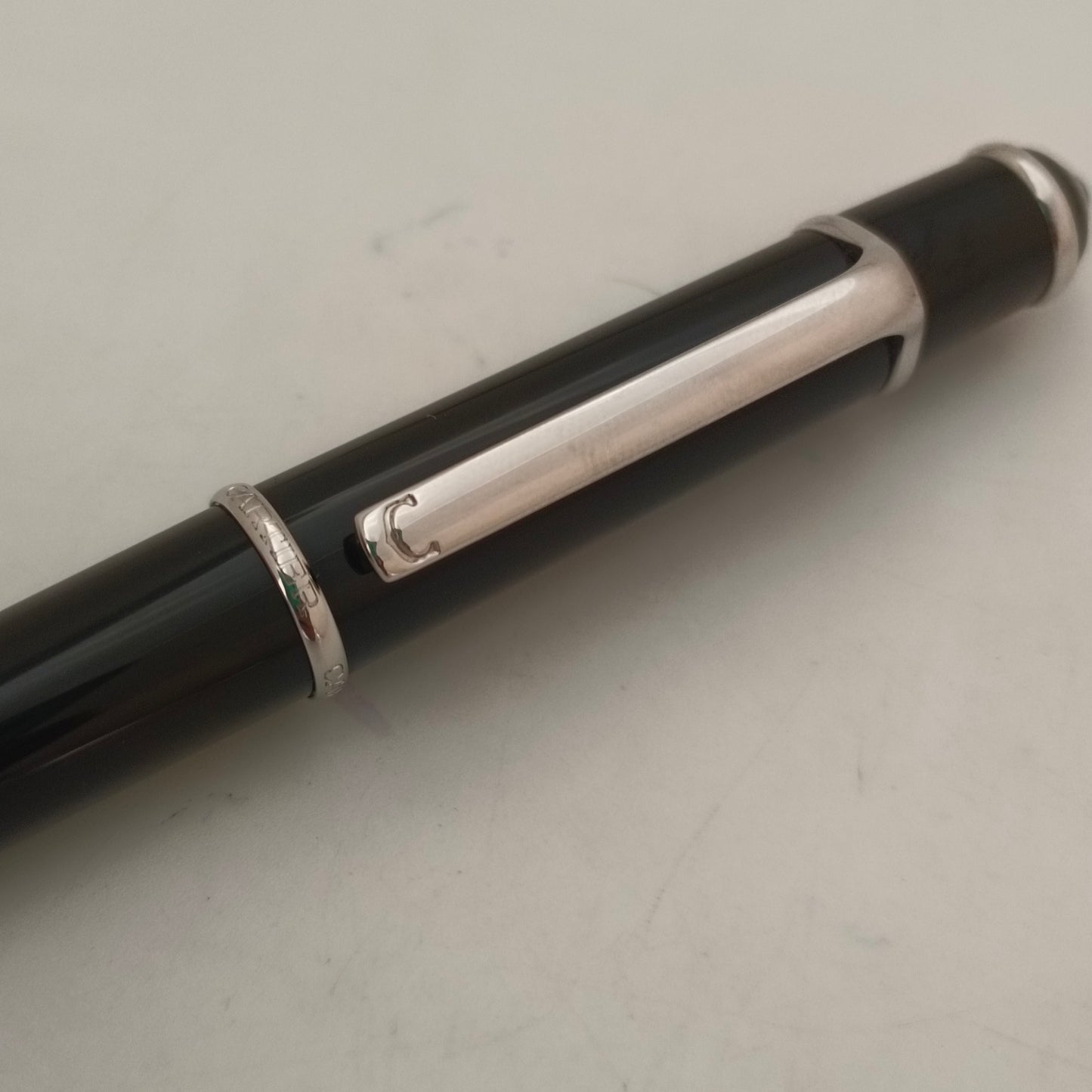 Cartier Diablo Platinum Trim Black Ball pen