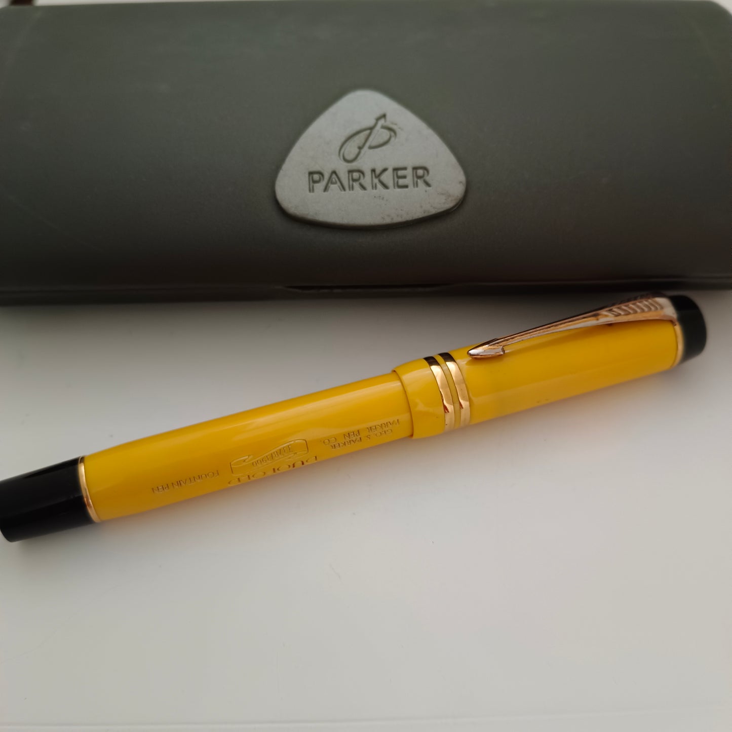 Parker Duofold Limited Edition Cloisonne Yellow Fountain Pen