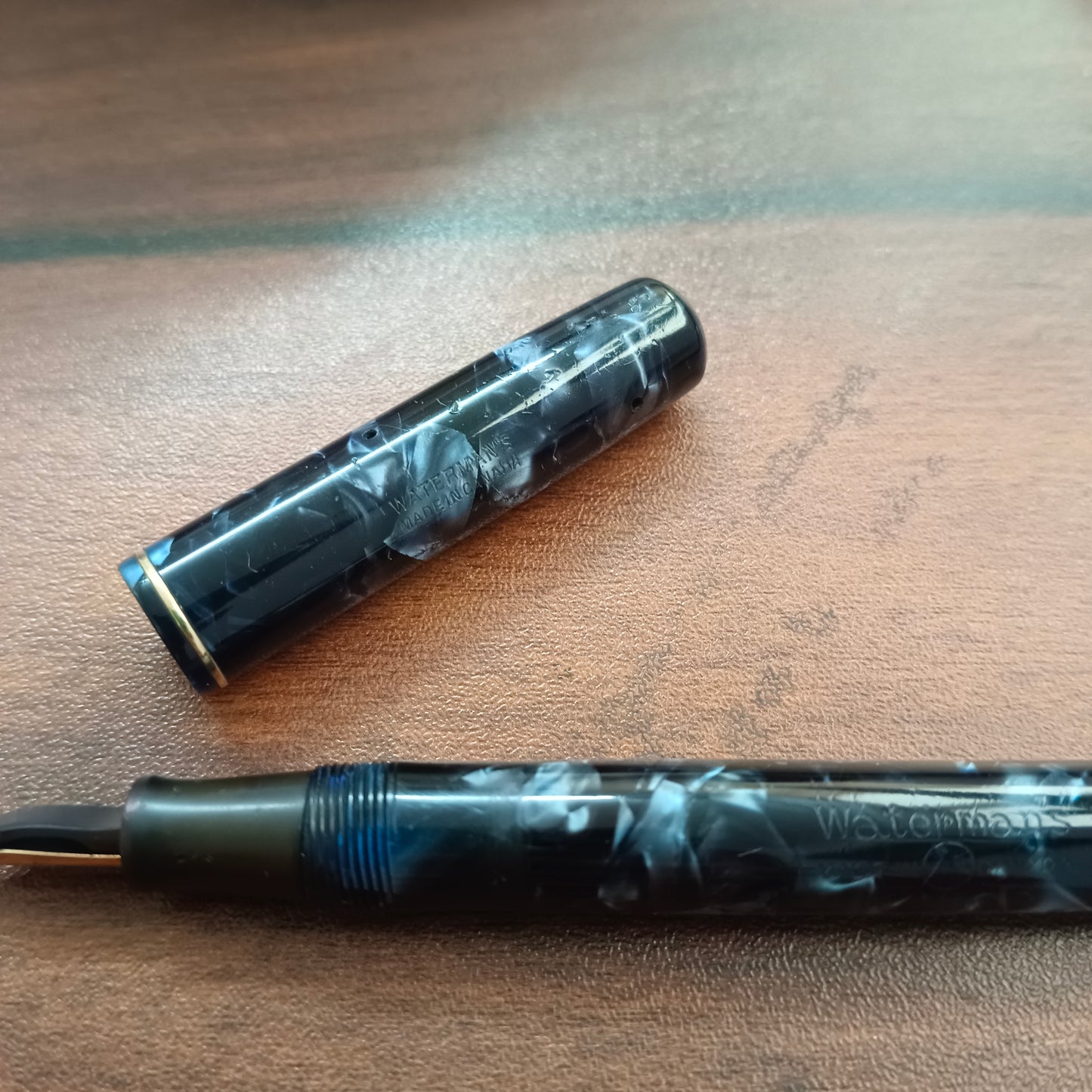 Waterman Junior Blue Fountain Pen with Lever Filler Made in England